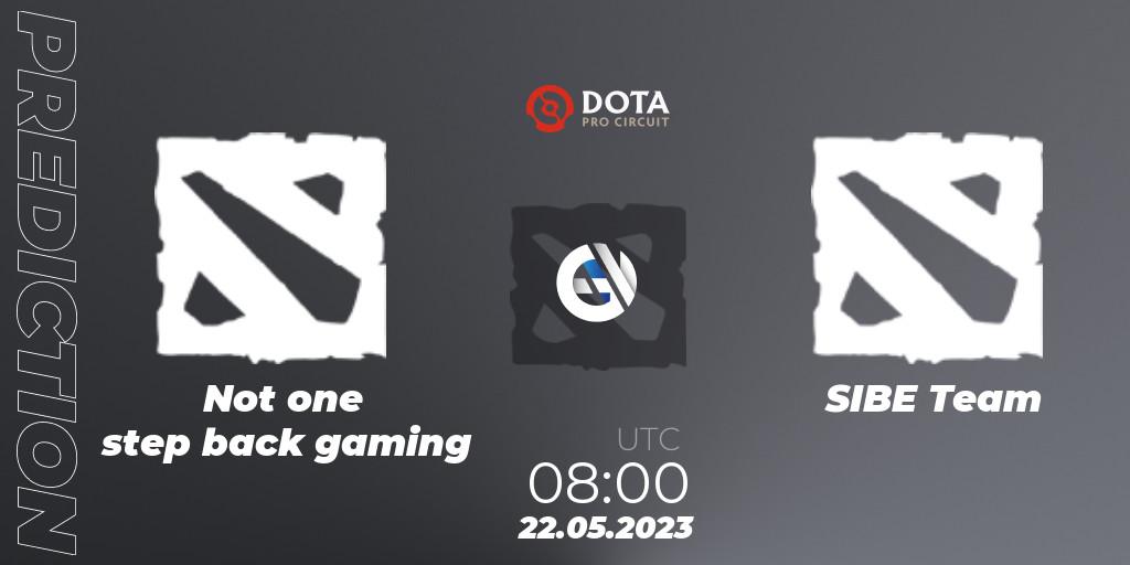Not one step back gaming - SIBE Team: прогноз. 22.05.2023 at 08:33, Dota 2, DPC 2023 Tour 3: EEU Closed Qualifier