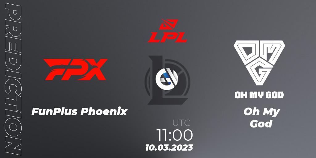 FunPlus Phoenix - Oh My God: прогноз. 10.03.2023 at 11:00, LoL, LPL Spring 2023 - Group Stage