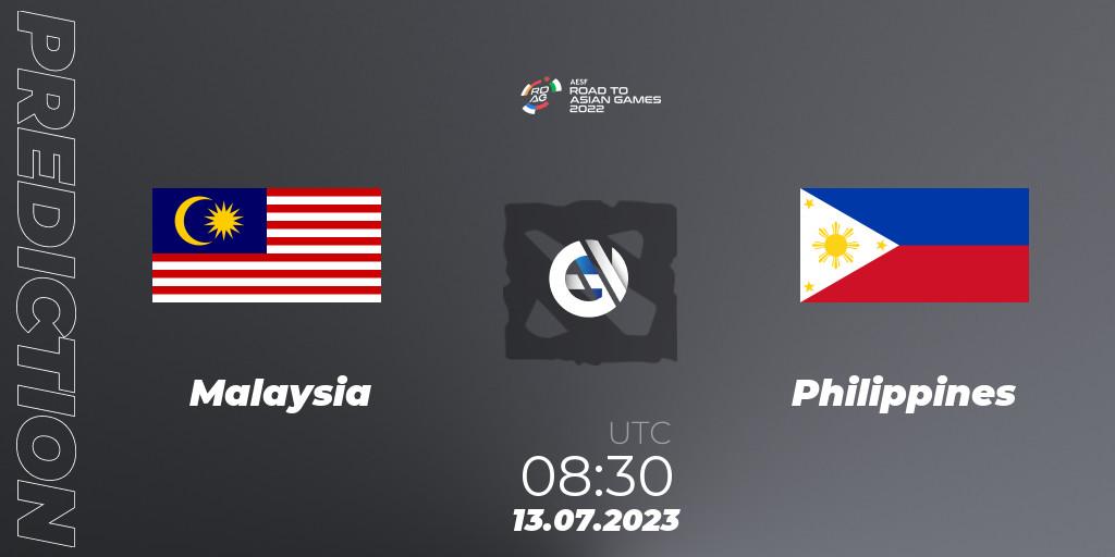 Malaysia - Philippines: прогноз. 13.07.2023 at 08:46, Dota 2, 2022 AESF Road to Asian Games - Southeast Asia
