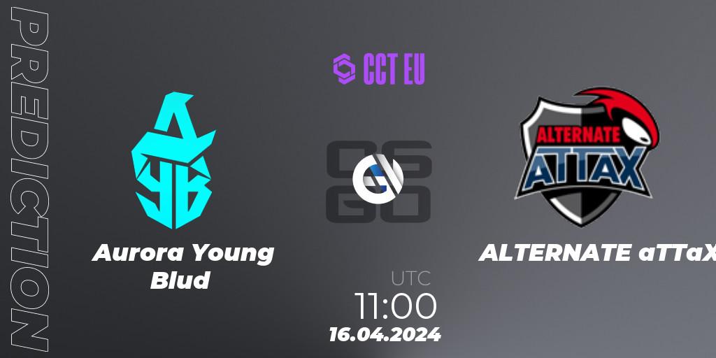 Aurora Young Blud - ALTERNATE aTTaX: прогноз. 16.04.24, CS2 (CS:GO), CCT Season 2 Europe Series 1 Closed Qualifier