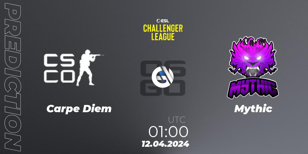 Carpe Diem - Mythic: прогноз. 12.04.24, CS2 (CS:GO), ESL Challenger League Season 47: North America