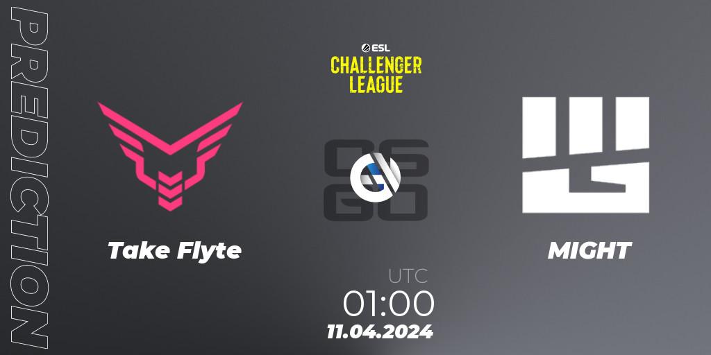 Take Flyte - MIGHT: прогноз. 11.04.24, CS2 (CS:GO), ESL Challenger League Season 47: North America
