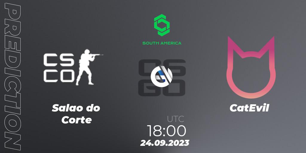 Salao do Corte - CatEvil: прогноз. 24.09.2023 at 18:00, Counter-Strike (CS2), CCT South America Series #12: Open Qualifier