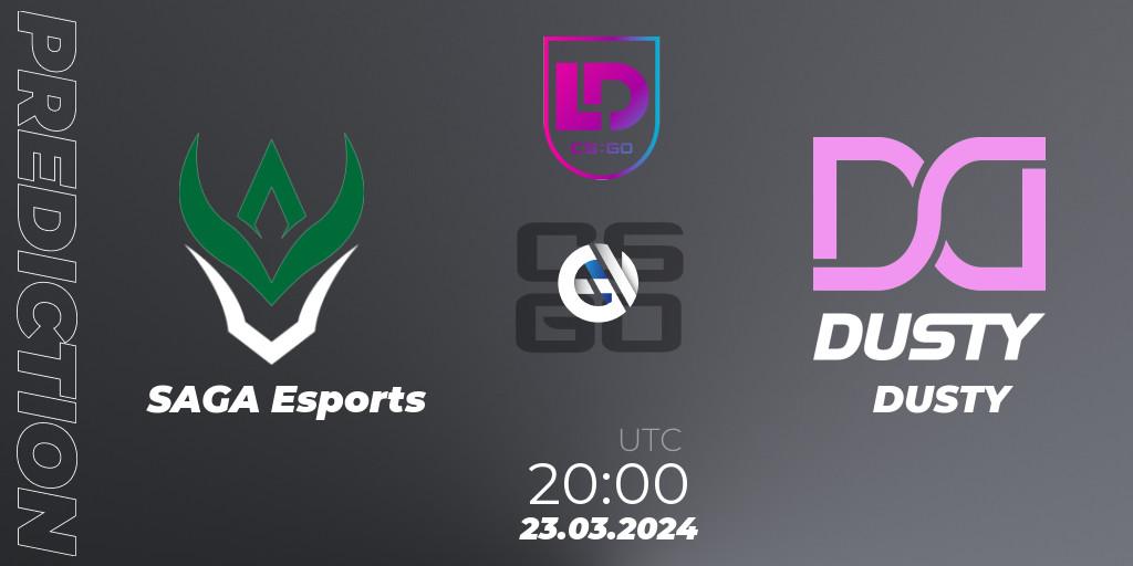 SAGA Esports - DUSTY: прогноз. 23.03.2024 at 20:00, Counter-Strike (CS2), Icelandic Esports League Season 8