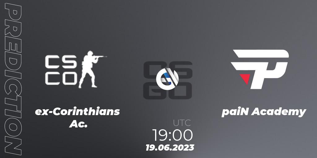 ex-Corinthians Ac. - paiN Academy: прогноз. 19.06.2023 at 19:00, Counter-Strike (CS2), Gamers Club Liga Série A: June 2023