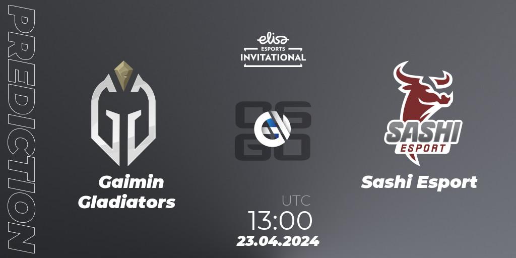 Gaimin Gladiators - Sashi Esport: прогноз. 23.04.24, CS2 (CS:GO), Elisa Invitational Spring 2024