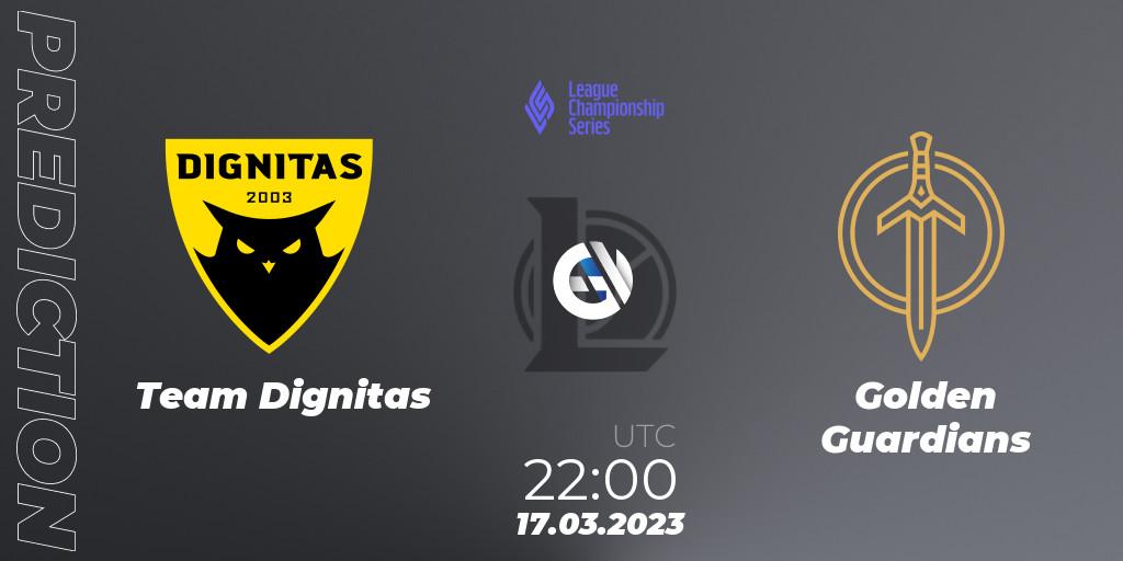 Team Dignitas - Golden Guardians: прогноз. 18.03.23, LoL, LCS Spring 2023 - Group Stage