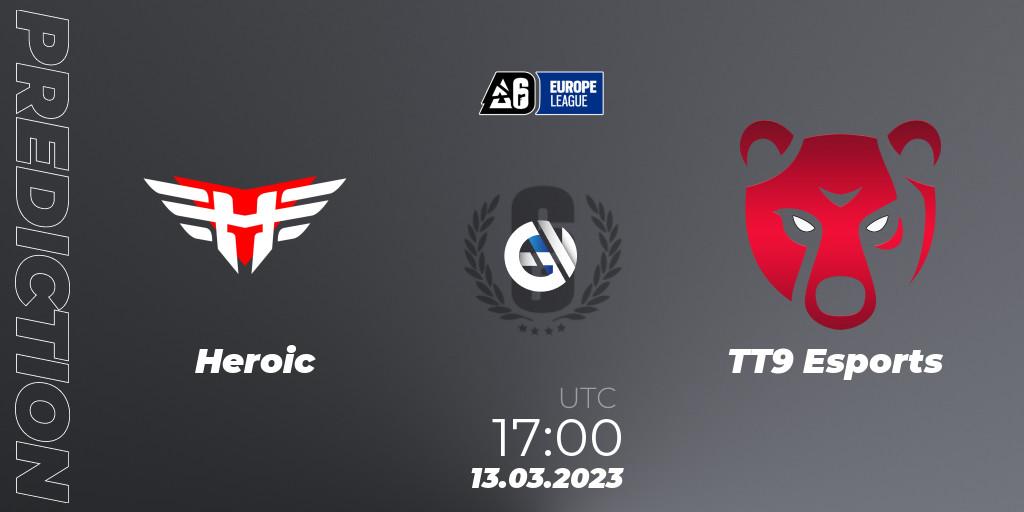 Heroic - TT9 Esports: прогноз. 13.03.23, Rainbow Six, Europe League 2023 - Stage 1