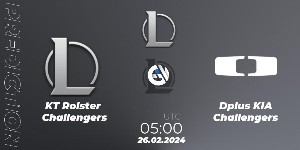 KT Rolster Challengers - Dplus KIA Challengers: прогноз. 26.02.24, LoL, LCK Challengers League 2024 Spring - Group Stage