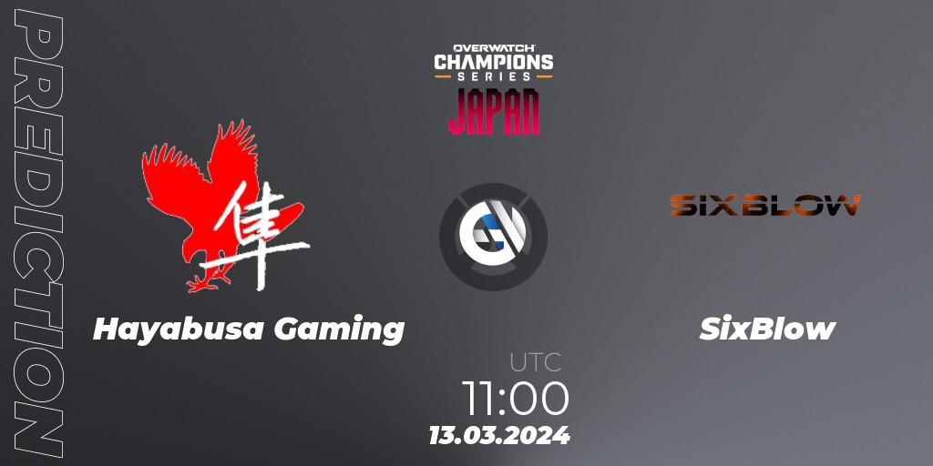 Hayabusa Gaming - SixBlow: прогноз. 13.03.2024 at 12:00, Overwatch, Overwatch Champions Series 2024 - Stage 1 Japan
