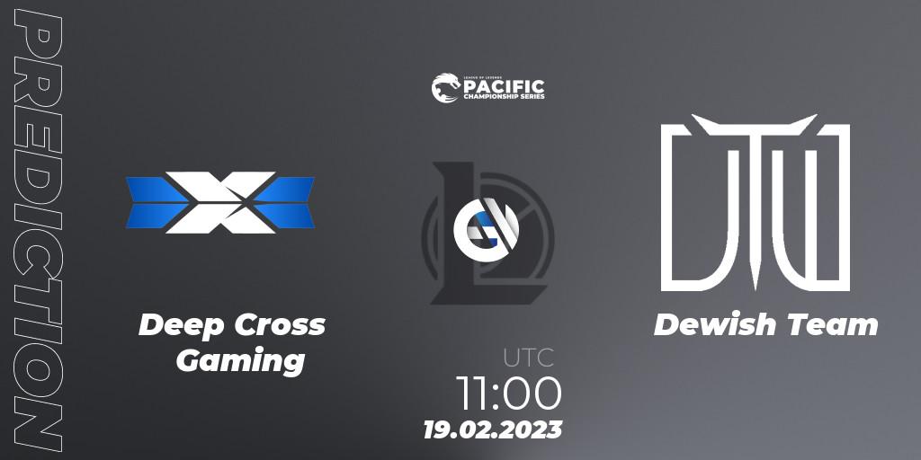 Deep Cross Gaming - Dewish Team: прогноз. 19.02.2023 at 11:00, LoL, PCS Spring 2023 - Group Stage
