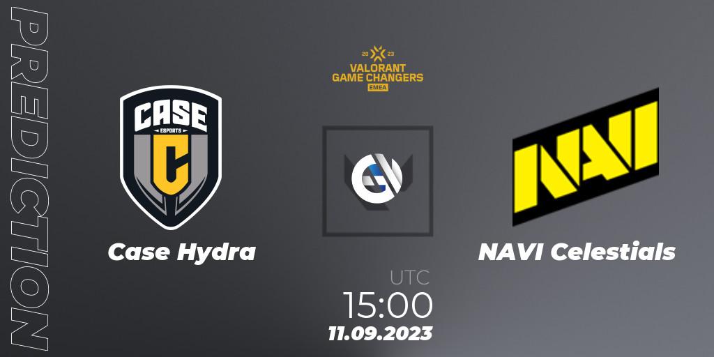 Case Hydra - NAVI Celestials: прогноз. 11.09.2023 at 15:10, VALORANT, VCT 2023: Game Changers EMEA Stage 3 - Group Stage