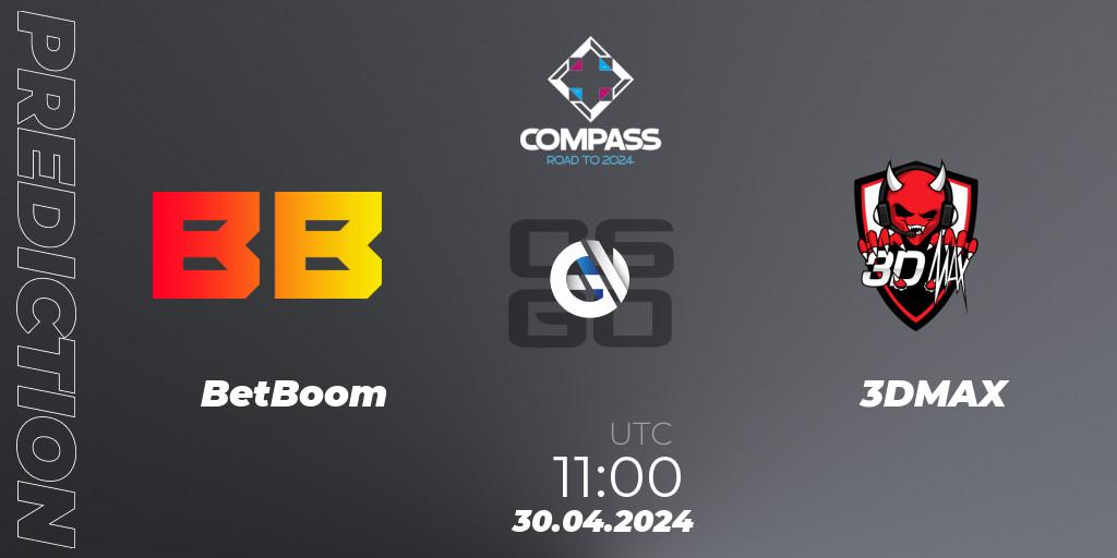 BetBoom - 3DMAX: прогноз. 30.04.24, CS2 (CS:GO), YaLLa Compass Spring 2024