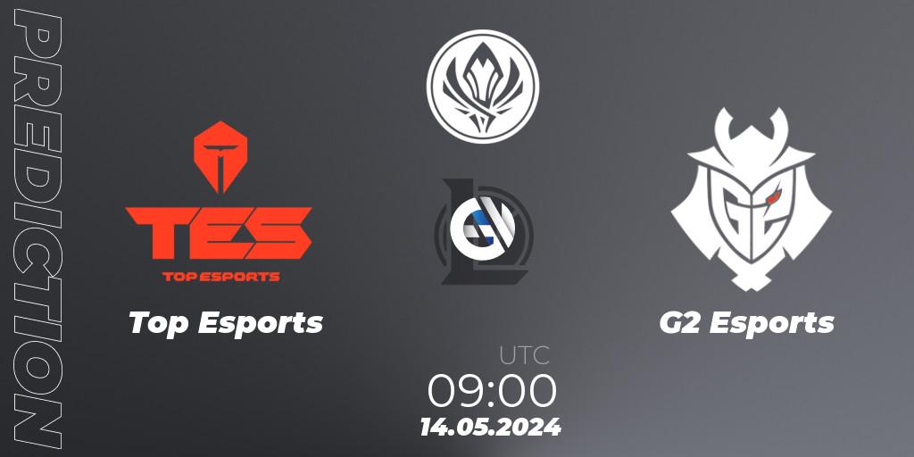 Top Esports - G2 Esports: прогноз. 14.05.2024 at 09:00, LoL, Mid Season Invitational 2024 - Bracket Stage