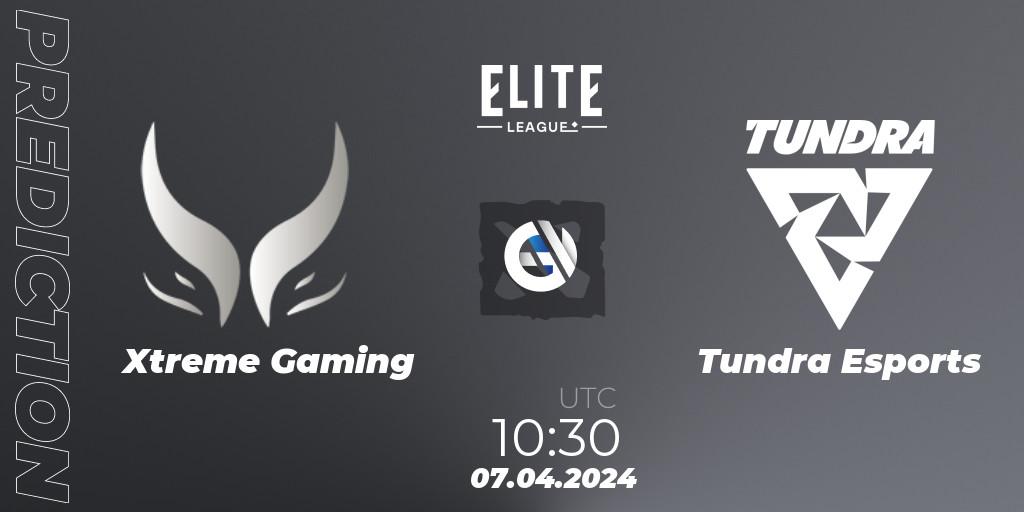 Xtreme Gaming - Tundra Esports: прогноз. 07.04.24, Dota 2, Elite League: Round-Robin Stage