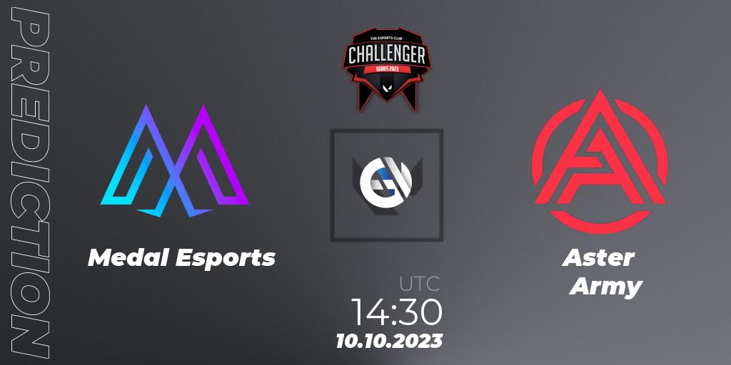 Medal Esports - Aster Army: прогноз. 10.10.2023 at 09:45, VALORANT, TEC Challenger Series 10