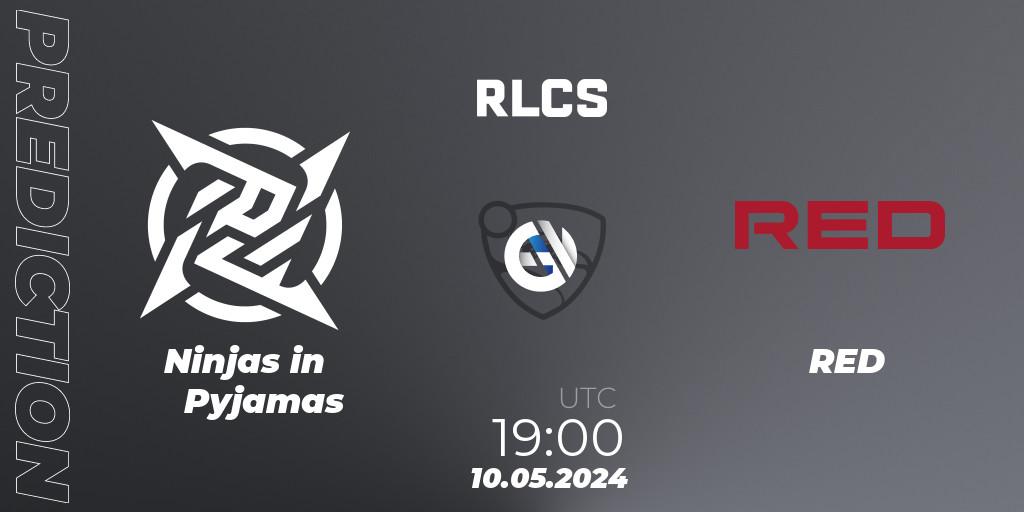 Ninjas in Pyjamas - RED: прогноз. 10.05.2024 at 19:00, Rocket League, RLCS 2024 - Major 2: SAM Open Qualifier 5