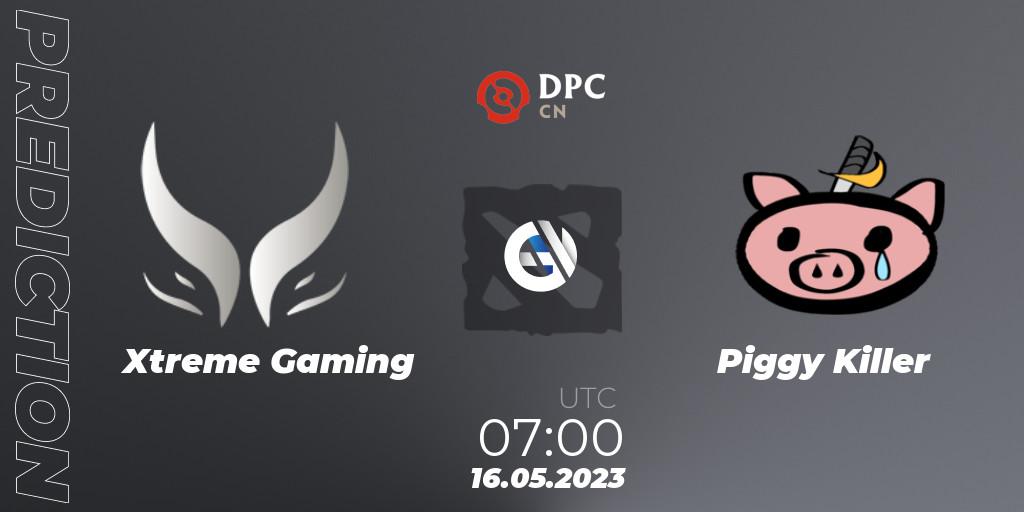 Xtreme Gaming - Piggy Killer: прогноз. 16.05.2023 at 04:00, Dota 2, DPC 2023 Tour 3: CN Division I (Upper)