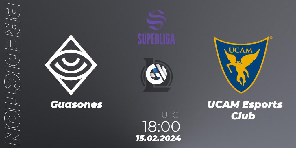 Guasones - UCAM Esports Club: прогноз. 15.02.24, LoL, Superliga Spring 2024 - Group Stage