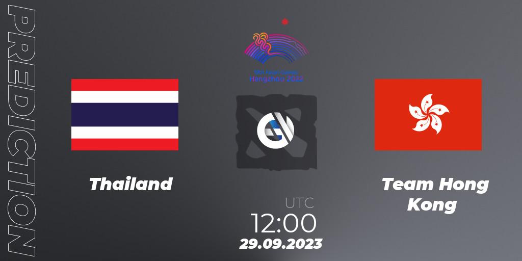 Thailand - Team Hong Kong: прогноз. 29.09.2023 at 12:00, Dota 2, 2022 Asian Games