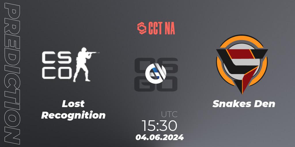 Lost Recognition - Snakes Den: прогноз. 04.06.2024 at 15:30, Counter-Strike (CS2), CCT Season 2 North American Series #1