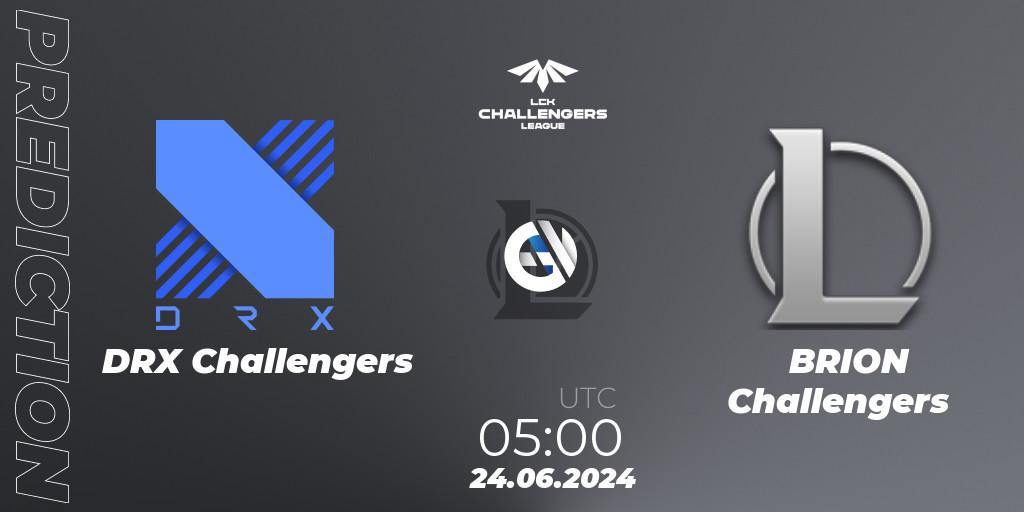 DRX Challengers - BRION Challengers: прогноз. 24.06.2024 at 05:00, LoL, LCK Challengers League 2024 Summer - Group Stage