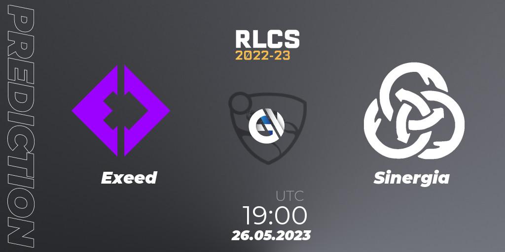 Exeed - Sinergia: прогноз. 26.05.2023 at 19:00, Rocket League, RLCS 2022-23 - Spring: South America Regional 2 - Spring Cup