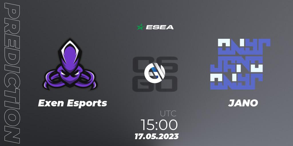 Exen Esports - JANO: прогноз. 17.05.23, CS2 (CS:GO), ESEA Season 45: Advanced Division - Europe
