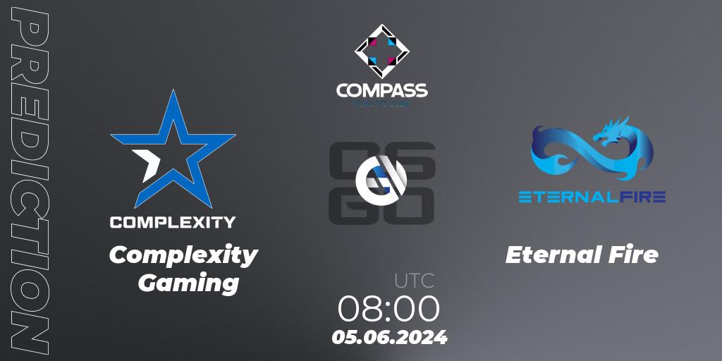 Complexity Gaming - Eternal Fire: прогноз. 05.06.2024 at 08:10, Counter-Strike (CS2), YaLLa Compass 2024