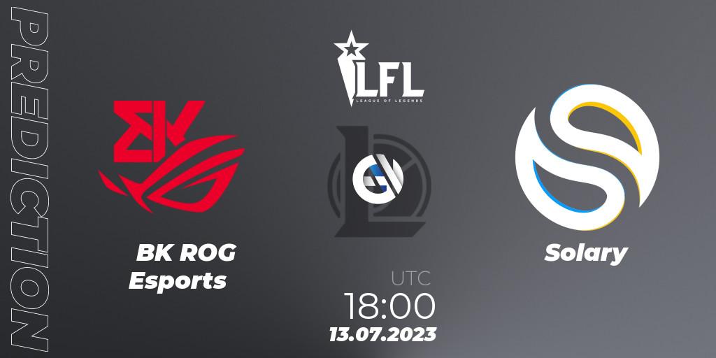 BK ROG Esports - Solary: прогноз. 13.07.2023 at 18:00, LoL, LFL Summer 2023 - Group Stage