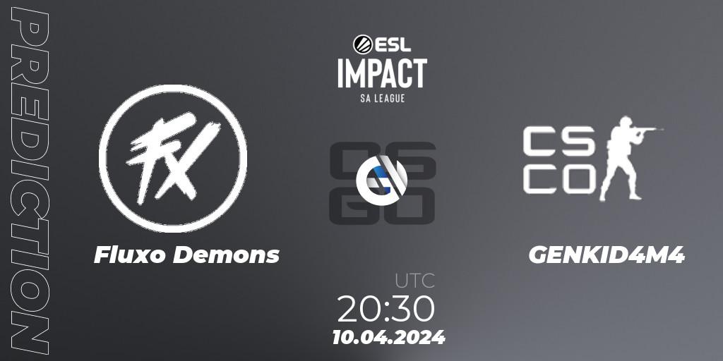 Fluxo Demons - GENKID4M4: прогноз. 10.04.2024 at 20:30, Counter-Strike (CS2), ESL Impact League Season 5: South America