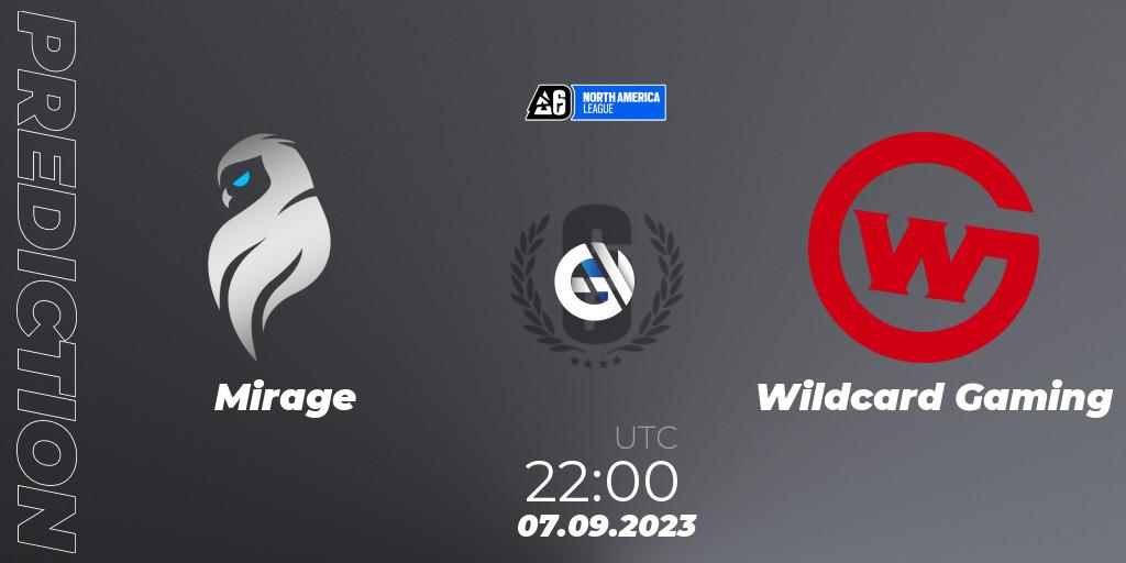 Mirage - Wildcard Gaming: прогноз. 07.09.2023 at 22:00, Rainbow Six, North America League 2023 - Stage 2