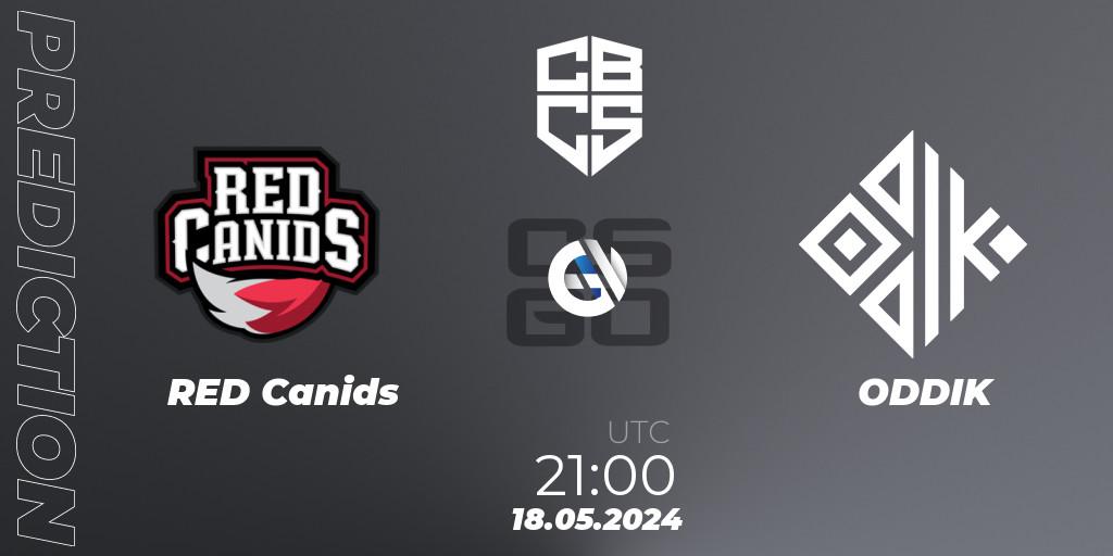 RED Canids - ODDIK: прогноз. 18.05.2024 at 21:00, Counter-Strike (CS2), CBCS Season 4