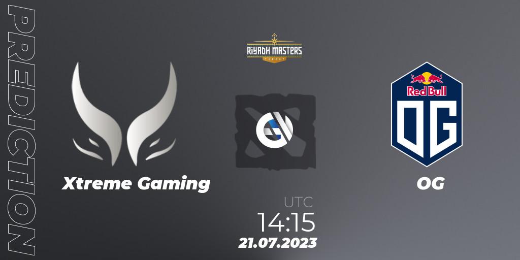 Xtreme Gaming - OG: прогноз. 21.07.2023 at 14:15, Dota 2, Riyadh Masters 2023 - Group Stage