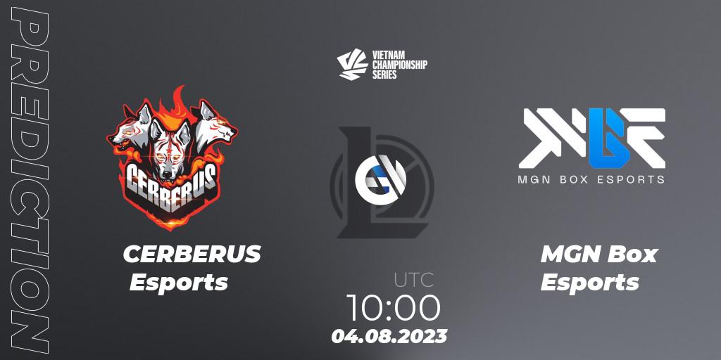 CERBERUS Esports - MGN Box Esports: прогноз. 04.08.2023 at 11:15, LoL, VCS Dusk 2023