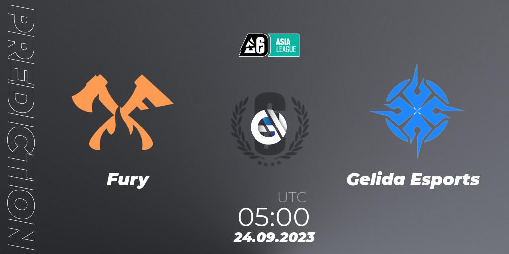 Fury - Gelida Esports: прогноз. 24.09.2023 at 05:00, Rainbow Six, SEA League 2023 - Stage 2