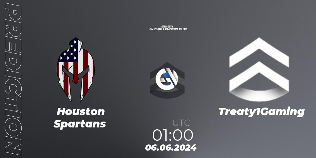 Houston Spartans - Treaty1Gaming: прогноз. 06.06.2024 at 00:00, Call of Duty, Call of Duty Challengers 2024 - Elite 3: NA