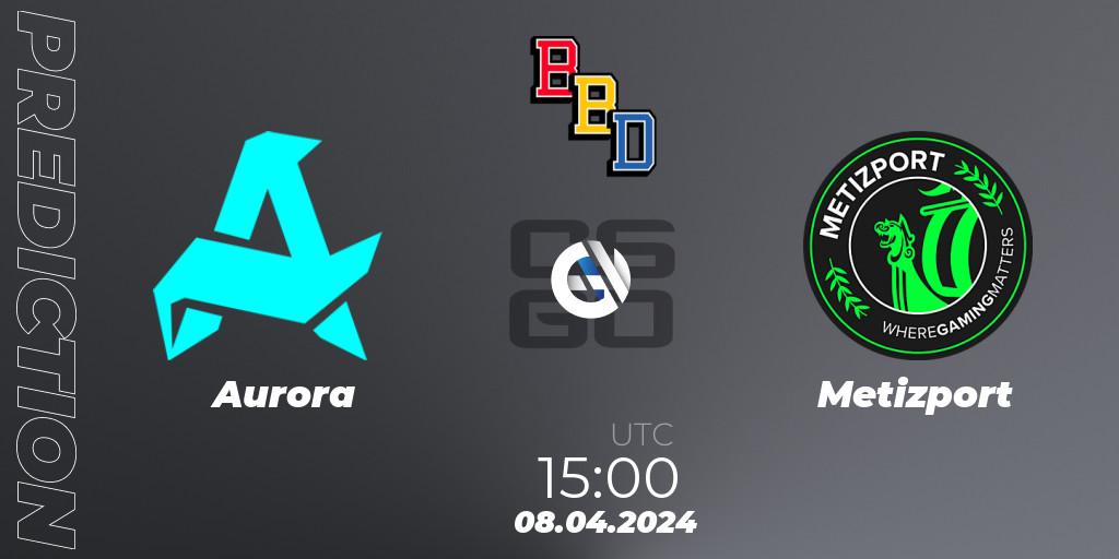 Aurora - Metizport: прогноз. 08.04.2024 at 18:45, Counter-Strike (CS2), BetBoom Dacha Belgrade 2024: European Qualifier