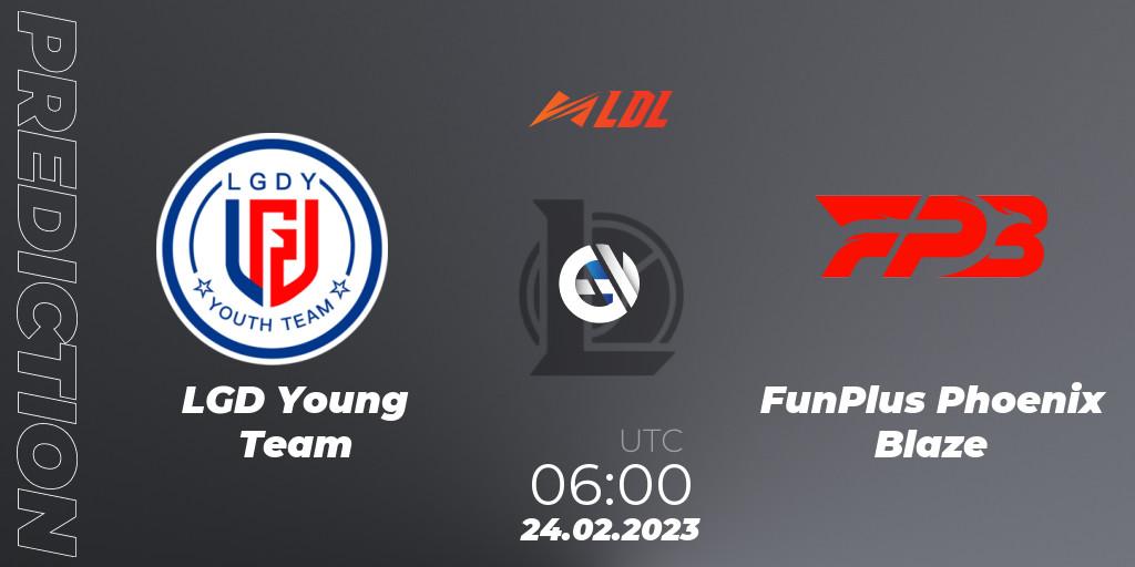 LGD Young Team - FunPlus Phoenix Blaze: прогноз. 24.02.2023 at 06:00, LoL, LDL 2023 - Regular Season