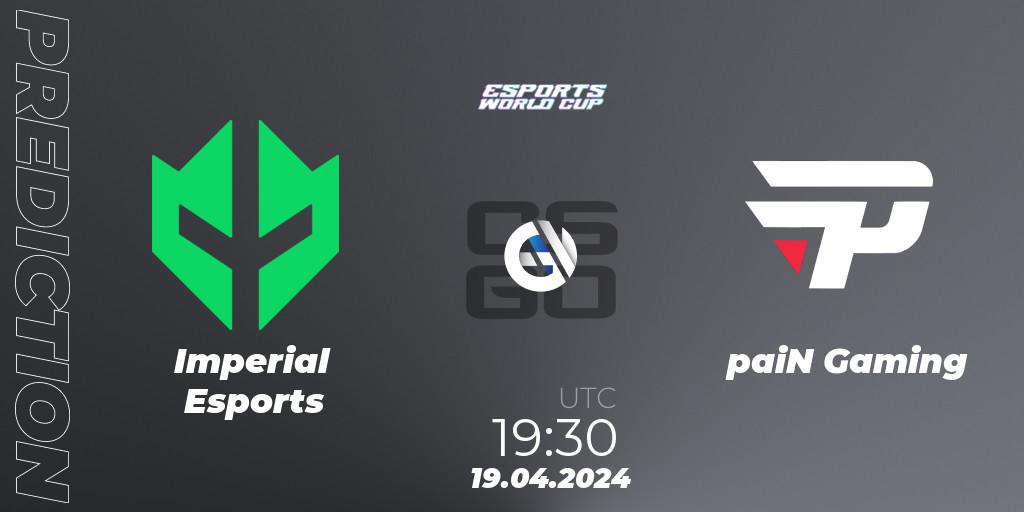 Imperial Esports - paiN Gaming: прогноз. 19.04.24, CS2 (CS:GO), Esports World Cup 2024: South American Closed Qualifier
