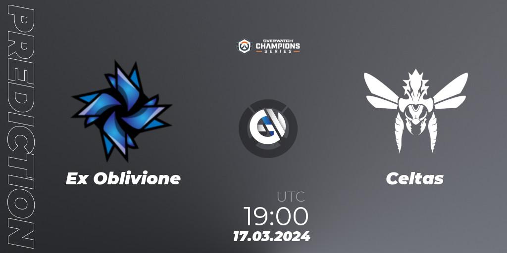 Ex Oblivione - Celtas: прогноз. 17.03.2024 at 19:00, Overwatch, Overwatch Champions Series 2024 - EMEA Stage 1 Group Stage