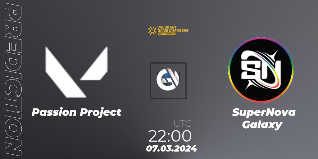 Passion Project - SuperNova Galaxy: прогноз. 08.03.2024 at 01:00, VALORANT, VCT 2024: Game Changers North America Series Series 1