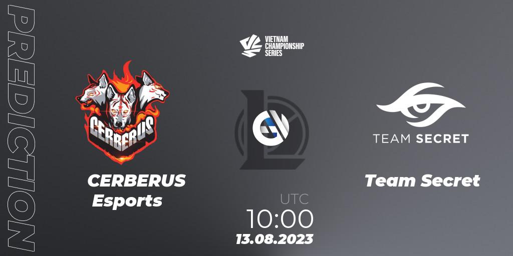 CERBERUS Esports - Team Secret: прогноз. 13.08.23, LoL, VCS Dusk 2023