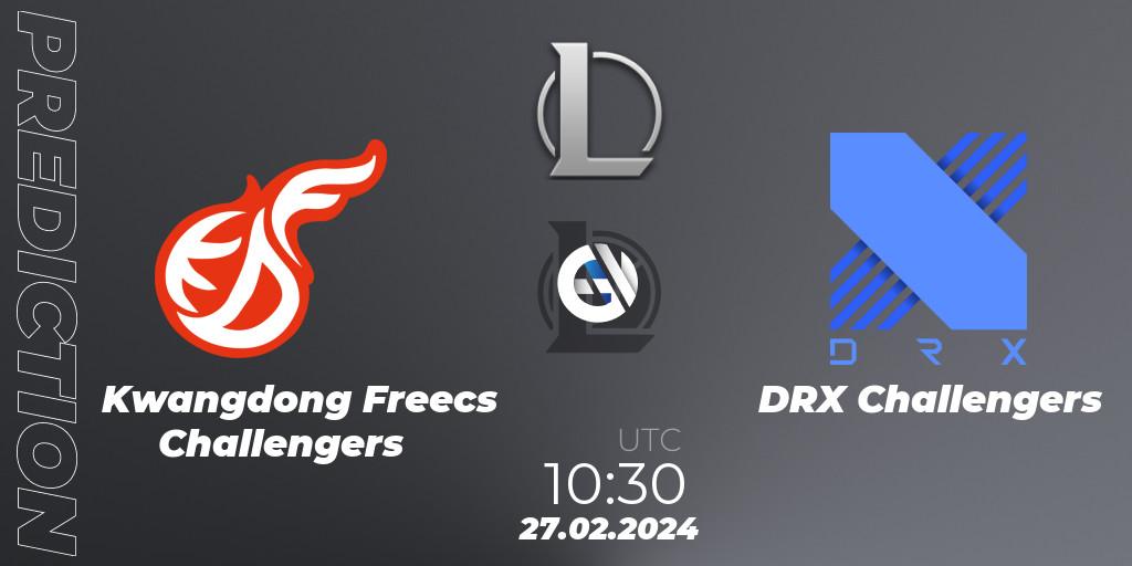 Kwangdong Freecs Challengers - DRX Challengers: прогноз. 27.02.24, LoL, LCK Challengers League 2024 Spring - Group Stage