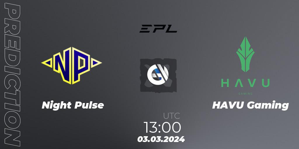 Night Pulse - HAVU Gaming: прогноз. 03.03.24, Dota 2, European Pro League Season 17: Division 2