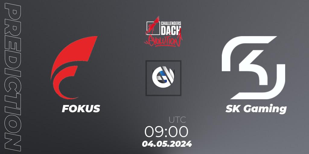 FOKUS - SK Gaming: прогноз. 04.05.2024 at 09:00, VALORANT, VALORANT Challengers 2024 DACH: Evolution Split 1