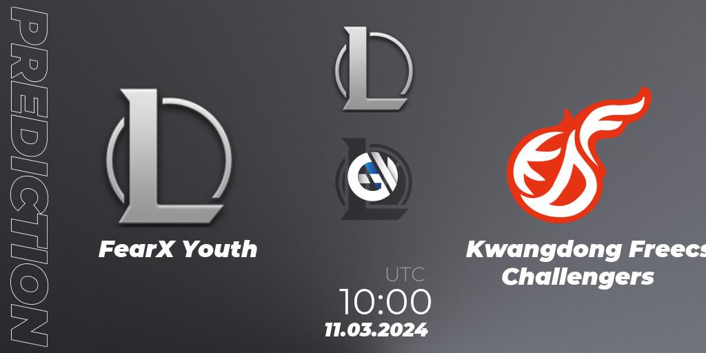 FearX Youth - Kwangdong Freecs Challengers: прогноз. 11.03.24, LoL, LCK Challengers League 2024 Spring - Group Stage