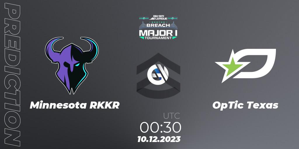 Minnesota RØKKR - OpTic Texas: прогноз. 11.12.2023 at 01:00, Call of Duty, Call of Duty League 2024: Stage 1 Major Qualifiers
