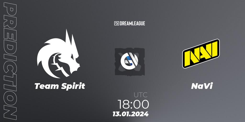 Team Spirit - NaVi: прогноз. 13.01.2024 at 18:02, Dota 2, DreamLeague Season 22: Eastern Europe Closed Qualifier