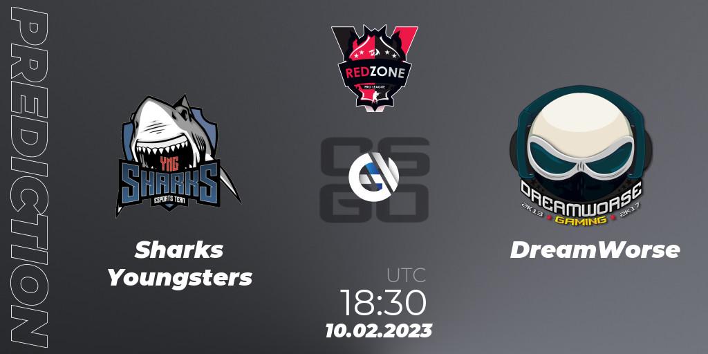 Sharks Youngsters - DreamWorse: прогноз. 10.02.2023 at 18:30, Counter-Strike (CS2), RedZone PRO League 2023 Season 1